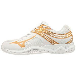 Tenis Para Voleibol Mizuno Thunder Blade 2 Mujer Blancos/Dorados | Mexico-126438